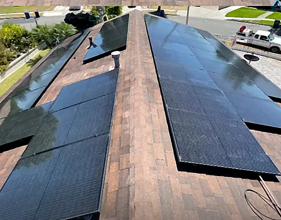 Commercial solar array cleaning